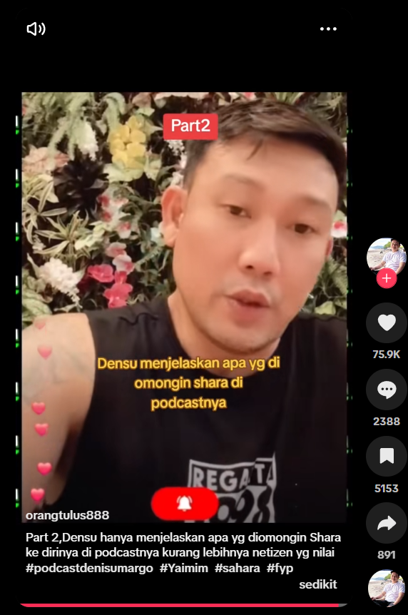 Denny Sumargo soal Sahara mantan LC.